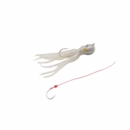 Mustad Mini Inkvader Lure - Pearl Grow Devil