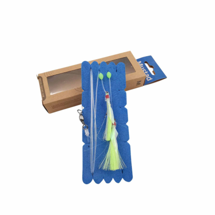 Mustad NZR05 Demon Flash Rig - Lumo/Green