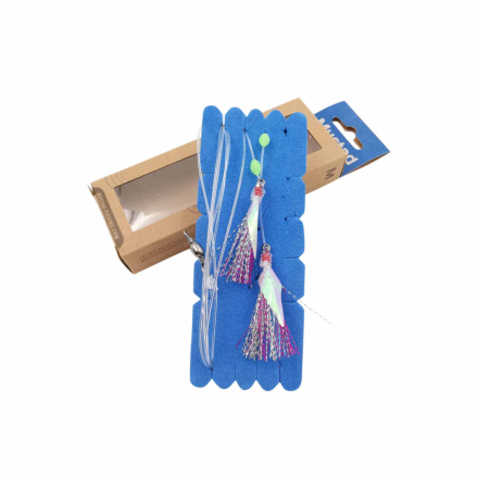 Mustad NZR06 Demon Flash Rig - Green/Pink