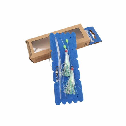 Mustad NZR07 Demon Flash Rig - Silver/Yellow